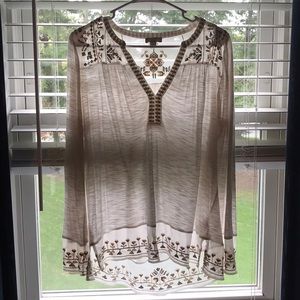 Lucky Brand Long Sleeve Blouse, Size Small